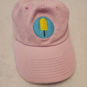Happy Pops Pink Baseball Cap with Popsicle Embroidery